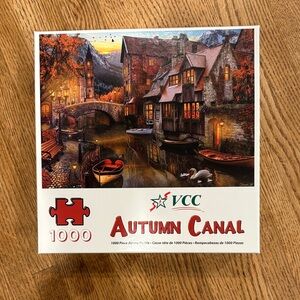 VCC Autumn Canal 1000 Piece Puzzle - Multicolor